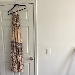 Elegant Cream Maxi Dress